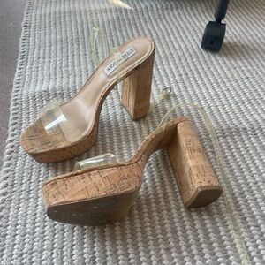 Steve Madden cork heels size 7.5